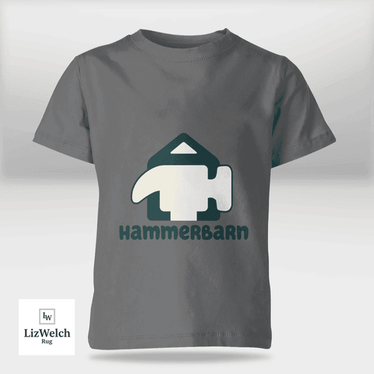 Hammerbarn (Dark Green Text) Shirt - Kid Shirt (Sizes For 1-8 Years Old)