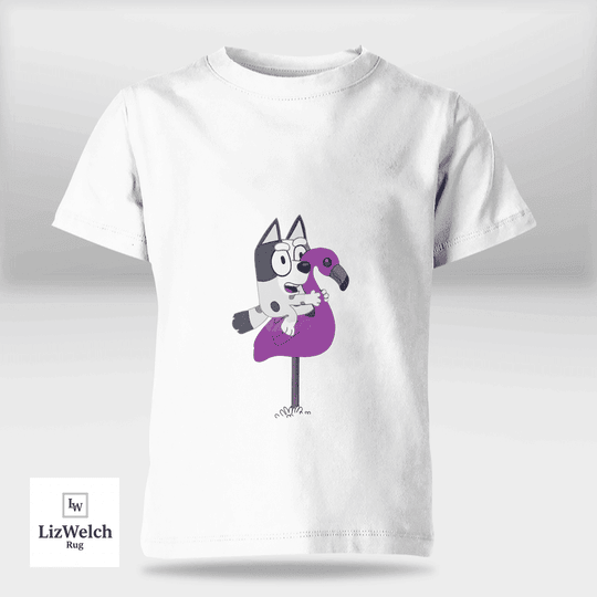 I'm Flamingo Queen Muffin (White Text) Shirt - Kid Shirt (Sizes For 1-8 Years Old)