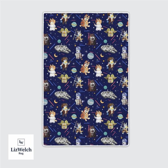 SW Star Rug - Star Rug - Navy Rug - 3 Sizes