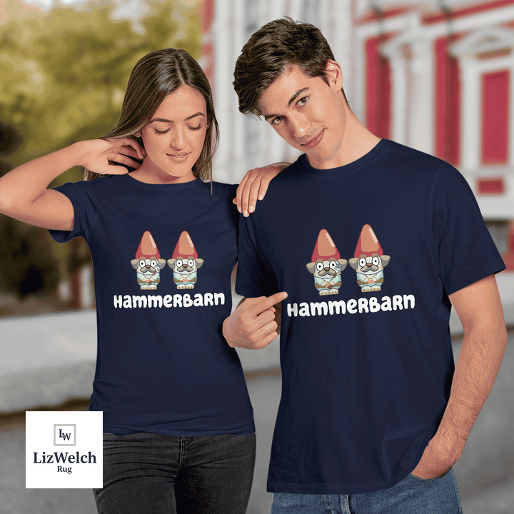 Hammerbarn Shirt With Garden Gnomes - Unisex Adult T-Shirt, Long Sleeve Tee, Sweatshirt, Hoodie