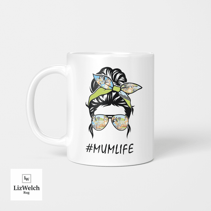 #MUMLIFE Mum Life, Gift For Mum, Mom, Coffee Mug, Funny Mug, Birthday Gift