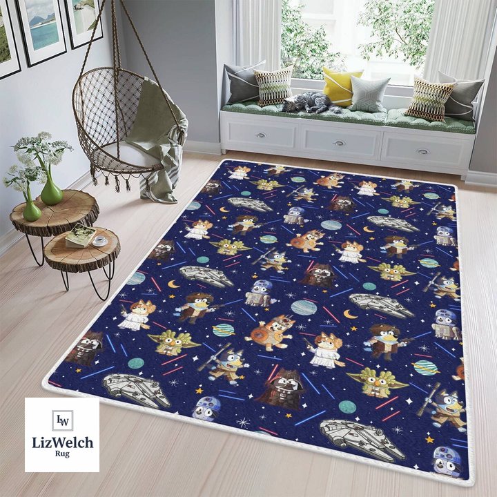 SW Star Rug - Star Rug - Navy Rug - 3 Sizes
