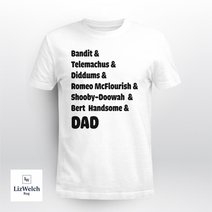 Dad nickname (Black Text) - Unisex Adult T-Shirt, Long Sleeve Tee, Sweatshirt, Hoodie