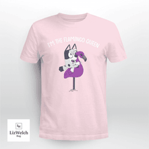 I'm The Flamingo Queen Shirt, Muffin Shirt (White Text) - Unisex Adult T-Shirt, Long Sleeve Tee, Sweatshirt, Hoodie