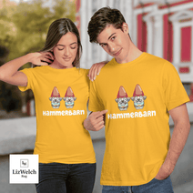Hammerbarn Shirt With Garden Gnomes - Unisex Adult T-Shirt, Long Sleeve Tee, Sweatshirt, Hoodie