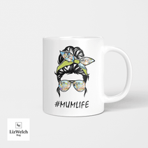 #MUMLIFE Mum Life, Gift For Mum, Mom, Coffee Mug, Funny Mug, Birthday Gift