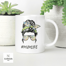 #MUMLIFE Mum Life, Gift For Mum, Mom, Coffee Mug, Funny Mug, Birthday Gift