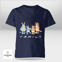 Family Shirt (White Text) - Kid Shirt (Sizes For 1-8 Years Old)