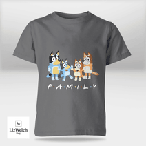 Family Shirt (White Text) - Kid Shirt (Sizes For 1-8 Years Old)