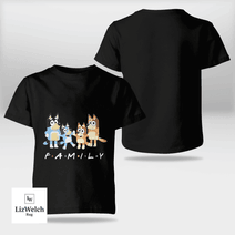 Family Shirt (White Text) - Kid Shirt (Sizes For 1-8 Years Old)