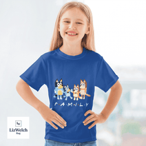 Family Shirt (White Text) - Kid Shirt (Sizes For 1-8 Years Old)