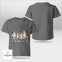 Family Shirt (White Text) - Kid Shirt (Sizes For 1-8 Years Old)