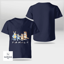 Family Shirt (White Text) - Kid Shirt (Sizes For 1-8 Years Old)