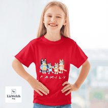 Family Shirt (White Text) - Kid Shirt (Sizes For 1-8 Years Old)