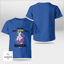 I'm A Fla-Meme-Go Queen Muffin Shirt (Black Text) - Kid Shirt (Sizes For 1-8 Years Old)