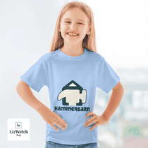 Hammerbarn (Dark Green Text) Shirt - Kid Shirt (Sizes For 1-8 Years Old)