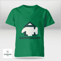 Hammerbarn (Dark Green Text) Shirt - Kid Shirt (Sizes For 1-8 Years Old)