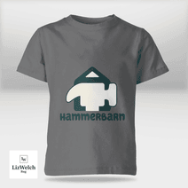 Hammerbarn (Dark Green Text) Shirt - Kid Shirt (Sizes For 1-8 Years Old)