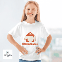 Hammerbarn (Orange Text) Shirt - Kid Shirt (Sizes For 1-8 Years Old)