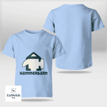 Hammerbarn (Dark Green Text) Shirt - Kid Shirt (Sizes For 1-8 Years Old)