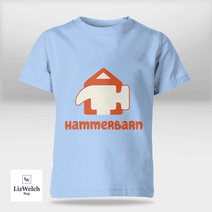 Hammerbarn (Orange Text) Shirt - Kid Shirt (Sizes For 1-8 Years Old)