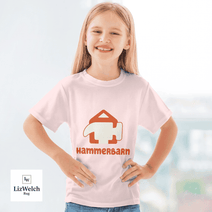 Hammerbarn (Orange Text) Shirt - Kid Shirt (Sizes For 1-8 Years Old)