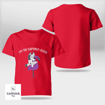 I'm Flamingo Queen Muffin (White Text) Shirt - Kid Shirt (Sizes For 1-8 Years Old)