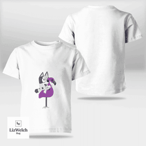 I'm Flamingo Queen Muffin (White Text) Shirt - Kid Shirt (Sizes For 1-8 Years Old)