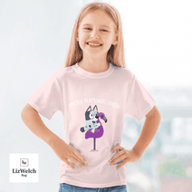 I'm Flamingo Queen Muffin (White Text) Shirt - Kid Shirt (Sizes For 1-8 Years Old)