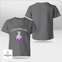 I'm Flamingo Queen Muffin (White Text) Shirt - Kid Shirt (Sizes For 1-8 Years Old)