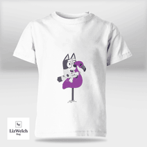 I'm Flamingo Queen Muffin (White Text) Shirt - Kid Shirt (Sizes For 1-8 Years Old)