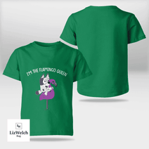 I'm Flamingo Queen Muffin (White Text) Shirt - Kid Shirt (Sizes For 1-8 Years Old)