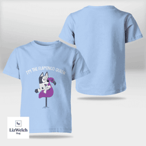 I'm Flamingo Queen Muffin (White Text) Shirt - Kid Shirt (Sizes For 1-8 Years Old)