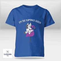 I'm Flamingo Queen Muffin (White Text) Shirt - Kid Shirt (Sizes For 1-8 Years Old)