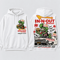 Rat Fink X In N Out Good Burgers Bad Habits Vintage T-Shirt, Hoodie And More NNK - Hoodie White