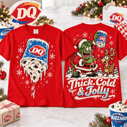 The Grinch Dairy Queen Thick Cold and Jolly T-Shirt for Holiday Dessert Lovers NTT Red