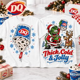The Grinch Dairy Queen Thick Cold and Jolly T-Shirt for Holiday Dessert Lovers NTT White