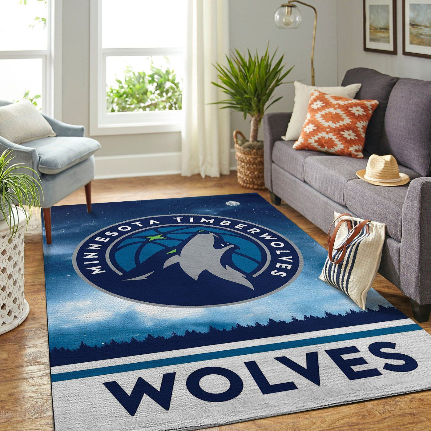 Minnesota Timberwolves Team Logo Style Nice Gift Home Decor Rectangle ...