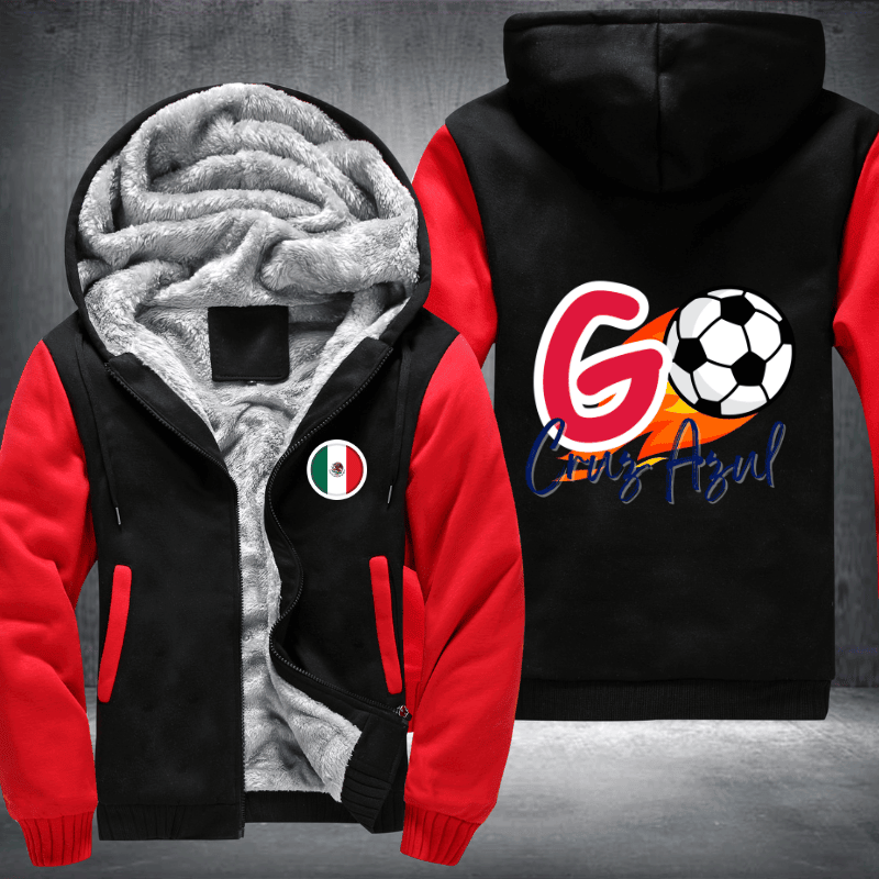 Soccer Go Cruz Azul Fleece Hoodies Jacket - Ttrendyzora