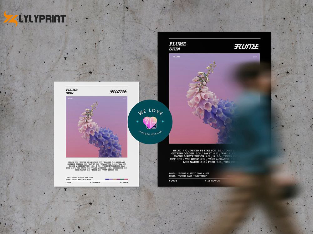 Flume - Skin Album Poster / Flume Poster - Ttrendyzora