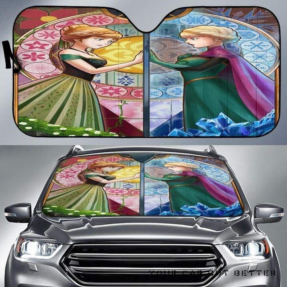 Elsa And Anna Car Auto Sun Shade - Ttrendyzora