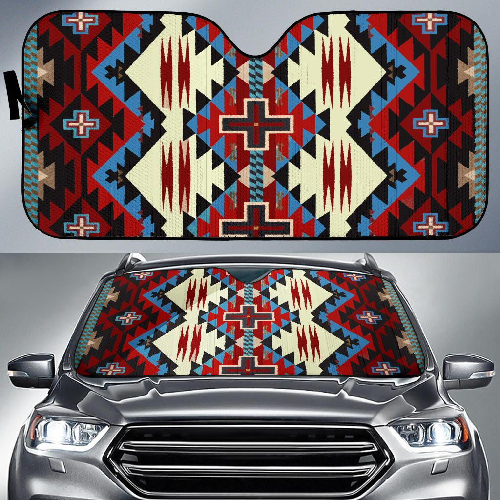 Native American Rear Window Graphics Indigenous Art Native American Design Autosun Shades Car Auto Sun Shade ...