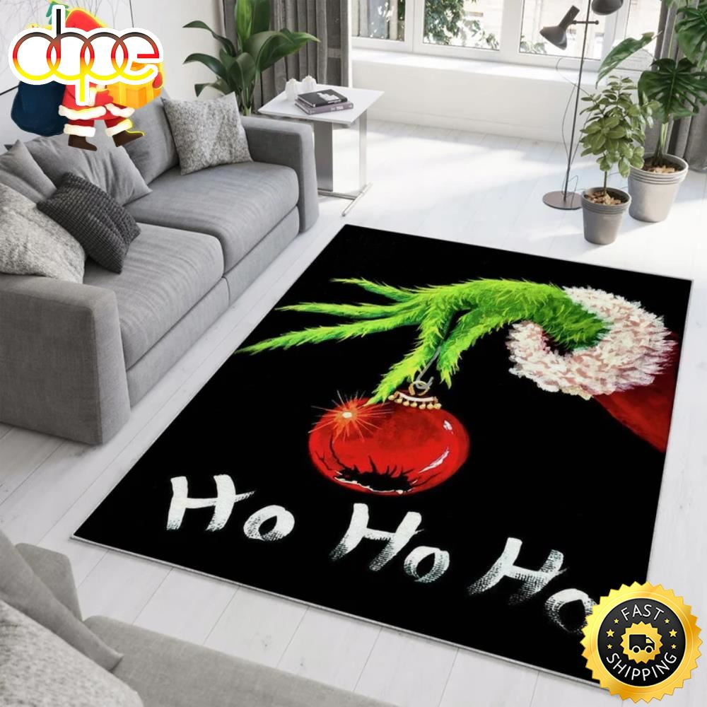 Hohoho The Grinch Christmas Movie 2022 Grinch Bathroom Rug - Kaibatime