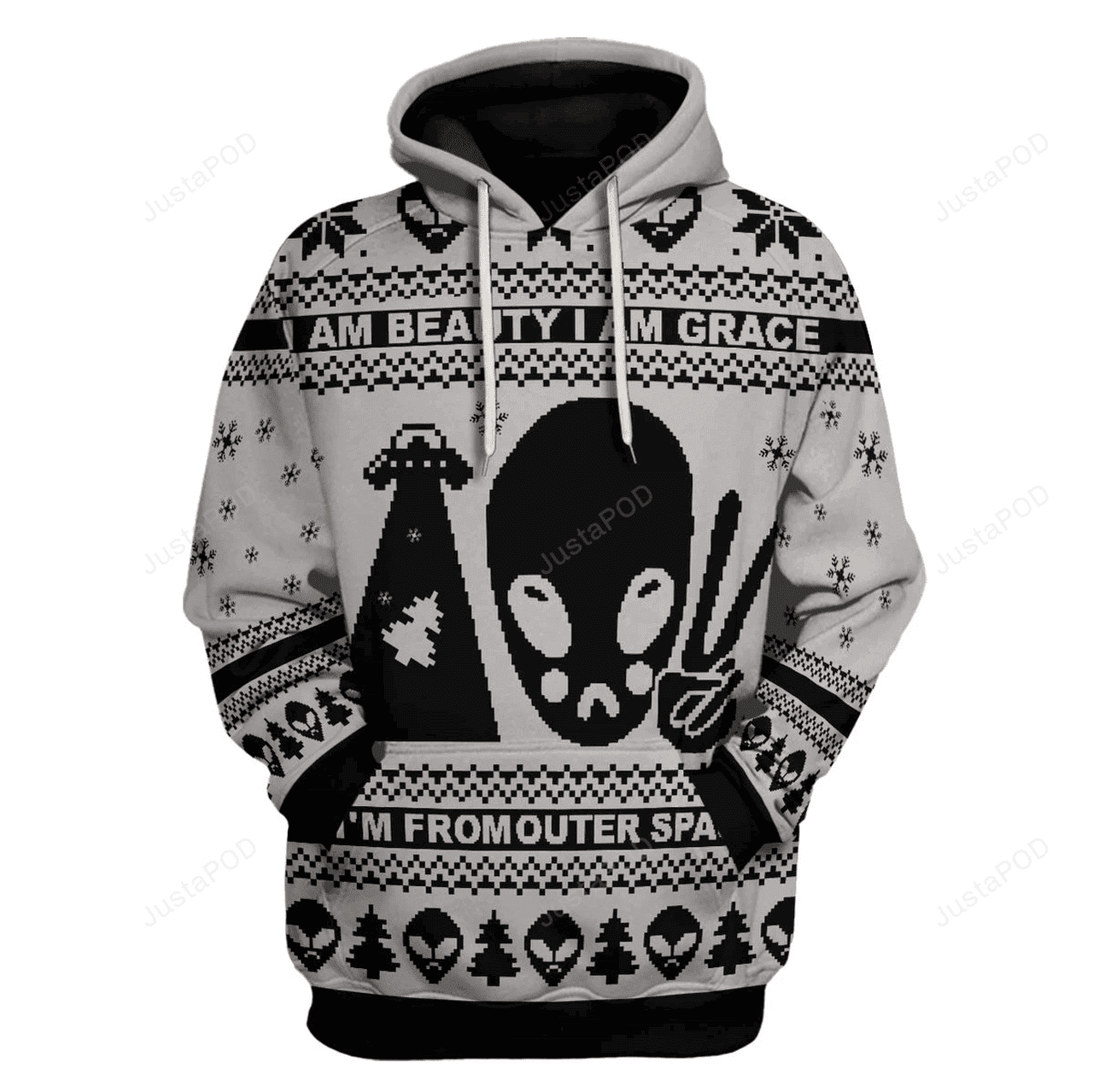 Space Alien 3d All Print Hoodie, Zip-up Hoodie - Kaibatime