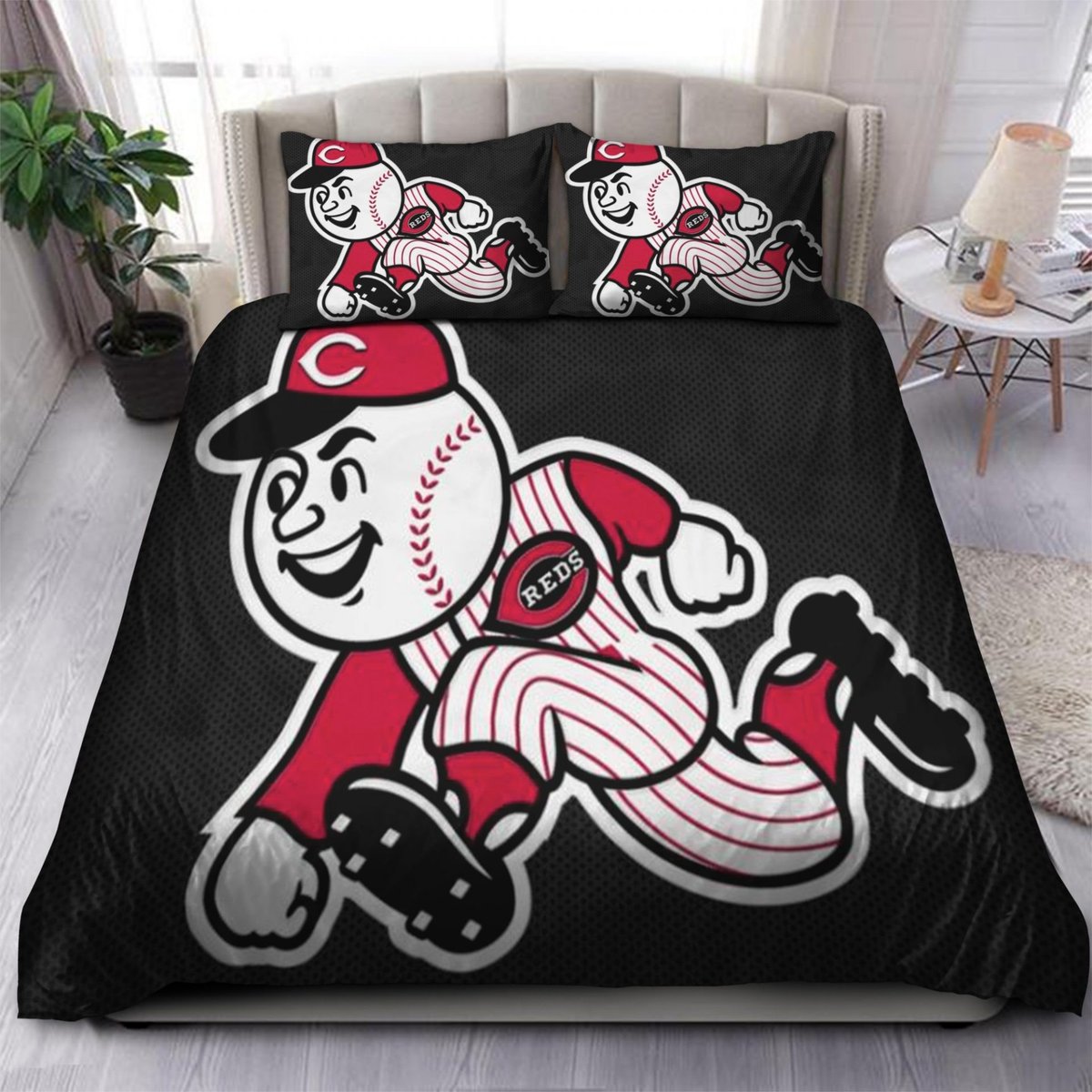 Cincinnati Reds Bedding Set V2 - Kaibatime
