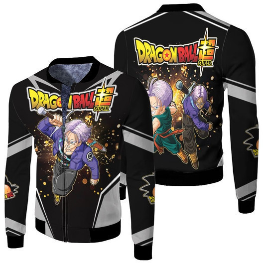 Trunks Future Saiyan Dragonball Super Fleece Bomber Jacket - Kaibatime