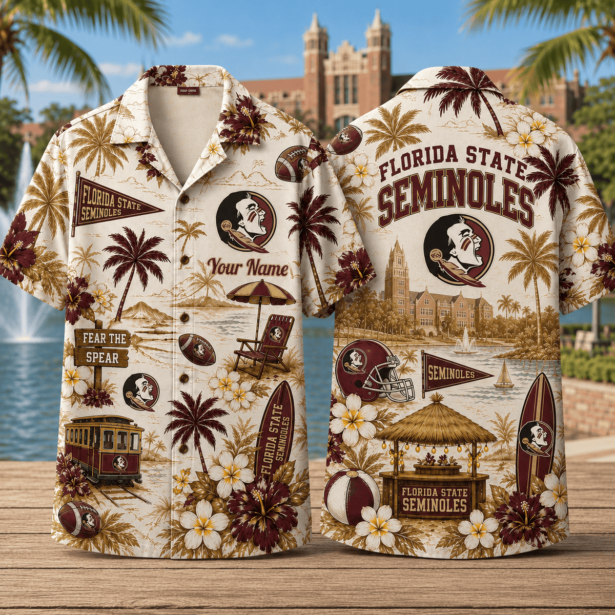 Florida State Seminoles TDNCAACY01 NFL Personalized Hawaiian Shirt for Football Lovers