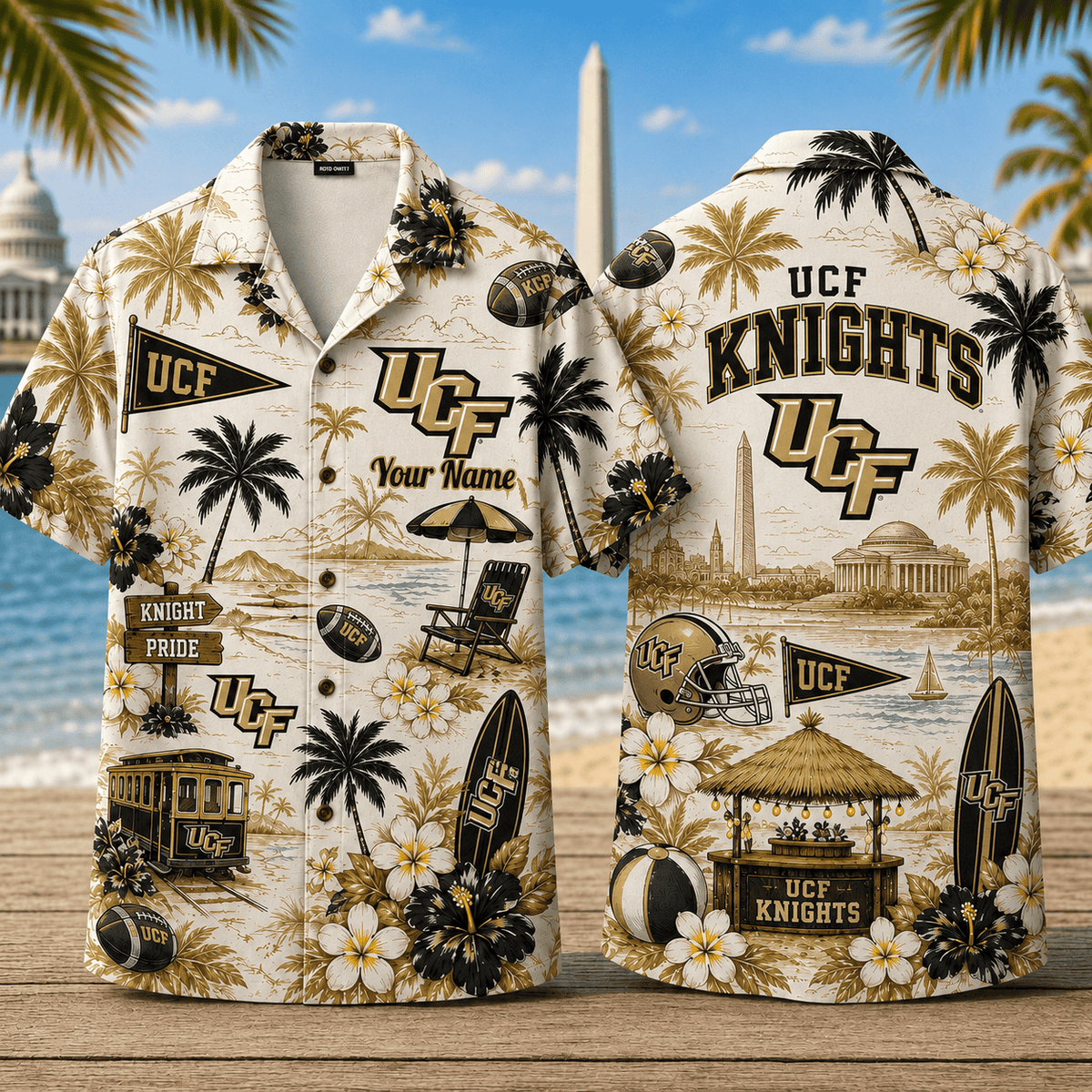 UCF Knights TDNCAACY01 NFL Personalized Hawaiian Shirt for Football Lovers