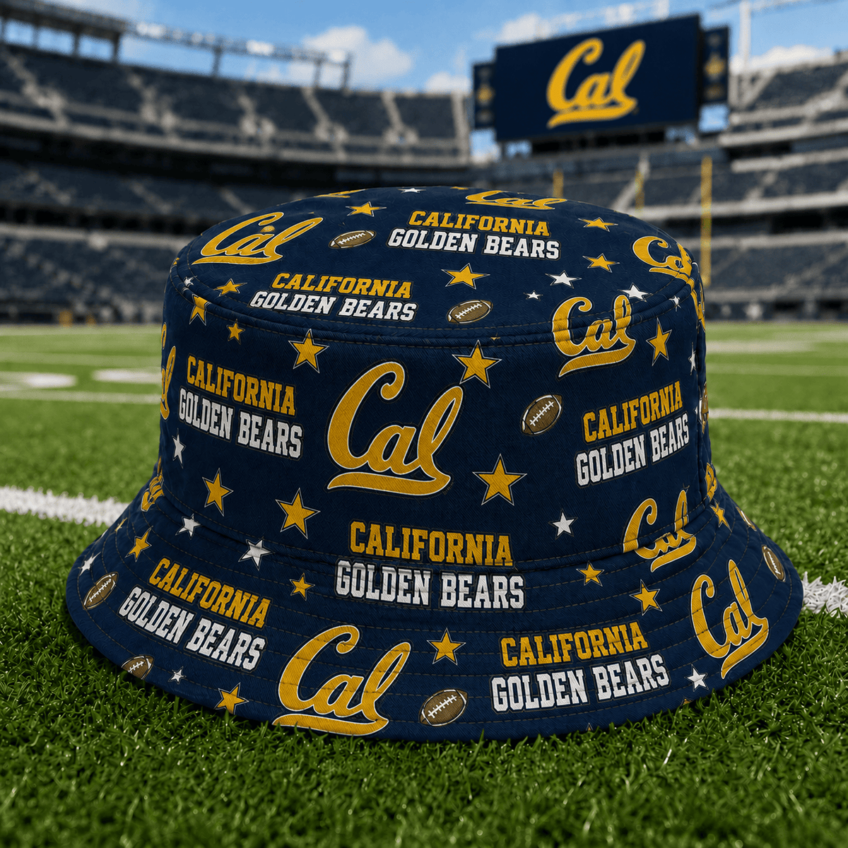 California Golden Bears PLNCAAYAP01 NCAA Personalized Bucket Hat