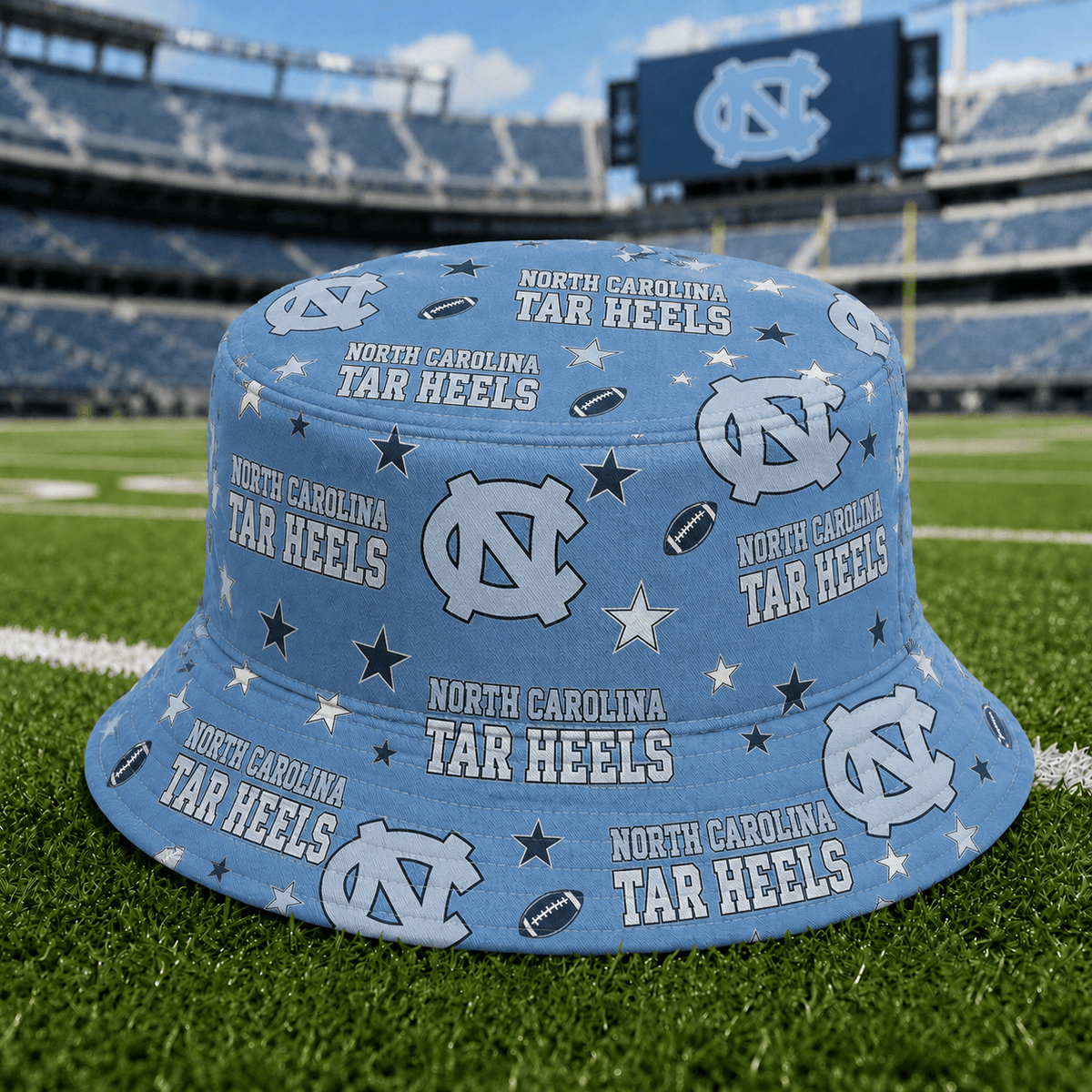 North Carolina Tar Heels PLNCAAYAP01 NCAA Personalized Bucket Hat